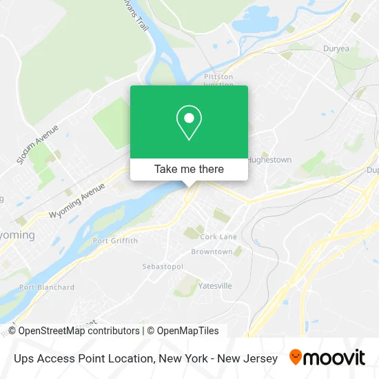 Ups Access Point Location map