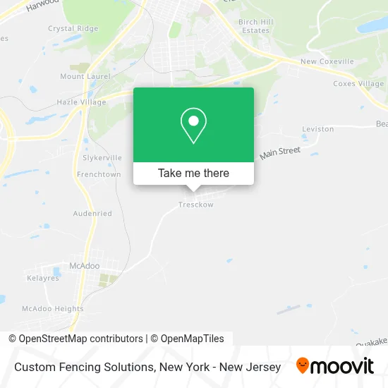 Custom Fencing Solutions map