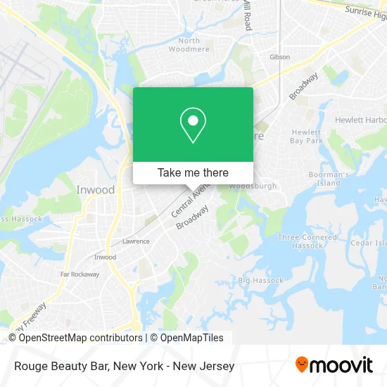 Rouge Beauty Bar map