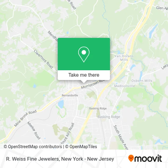 R. Weiss Fine Jewelers map