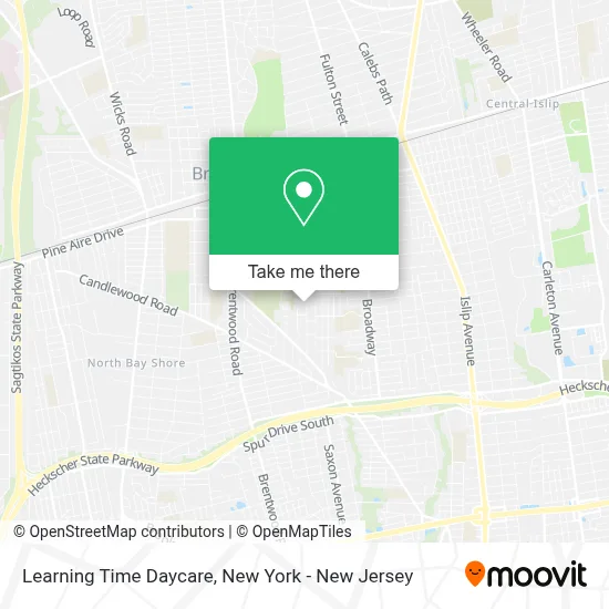 Learning Time Daycare map