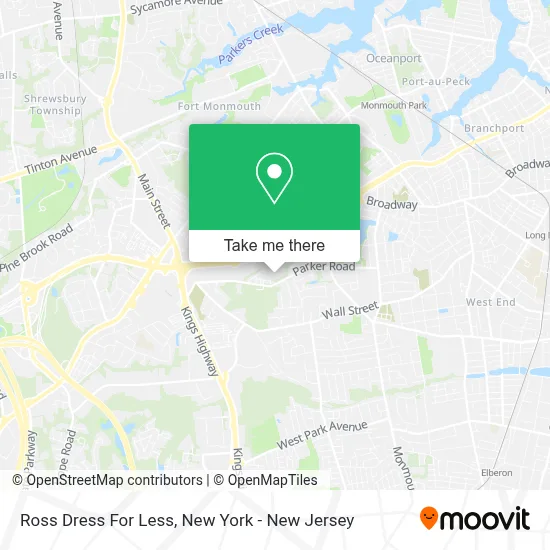 Ross Dress For Less map