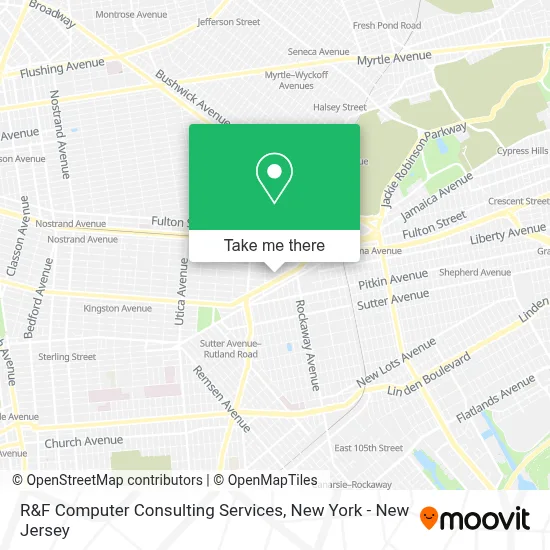 R&F Computer Consulting Services map