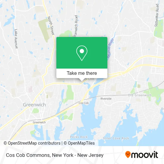 Cos Cob Commons map