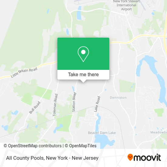 All County Pools map