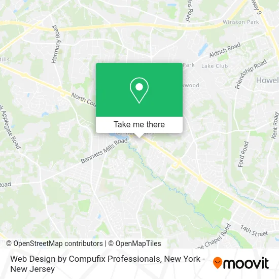 Web Design by Compufix Professionals map