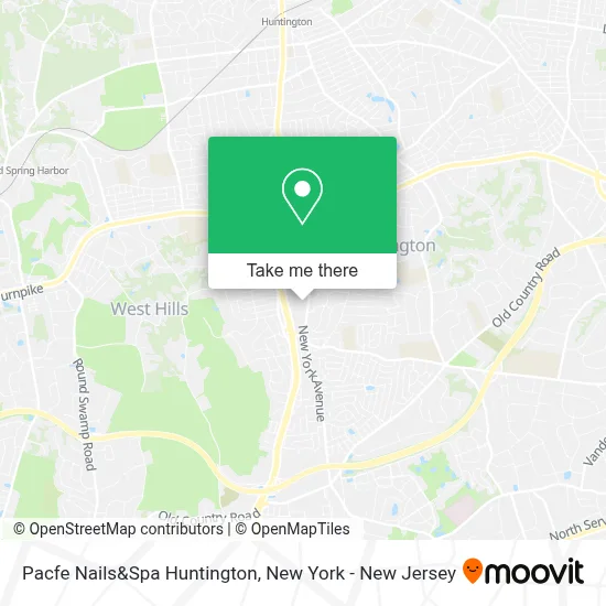 Pacfe Nails&Spa Huntington map