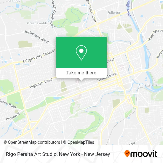 Rigo Peralta Art Studio map