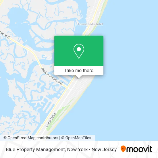 Blue Property Management map