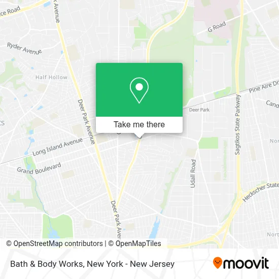 Bath & Body Works map