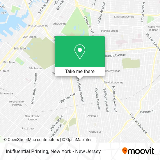 Inkfluential Printing map