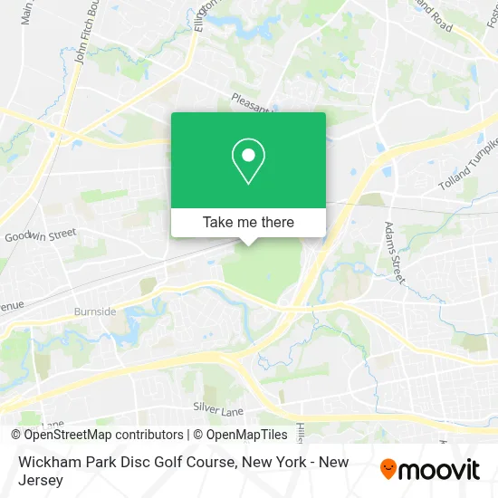 Wickham Park Disc Golf Course map