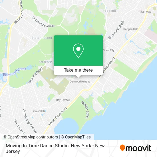 Moving In Time Dance Studio map
