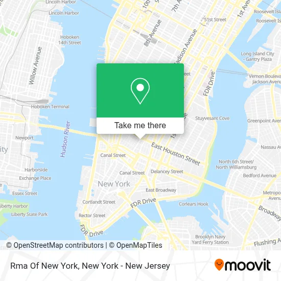 Rma Of New York map