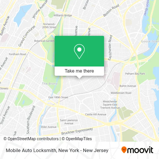 Mobile Auto Locksmith map