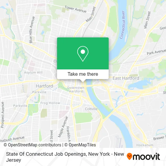 State Of Connecticut Job Openings map
