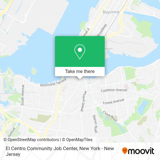 El Centro Community Job Center map