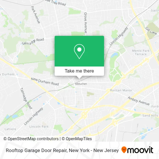 Rooftop Garage Door Repair map
