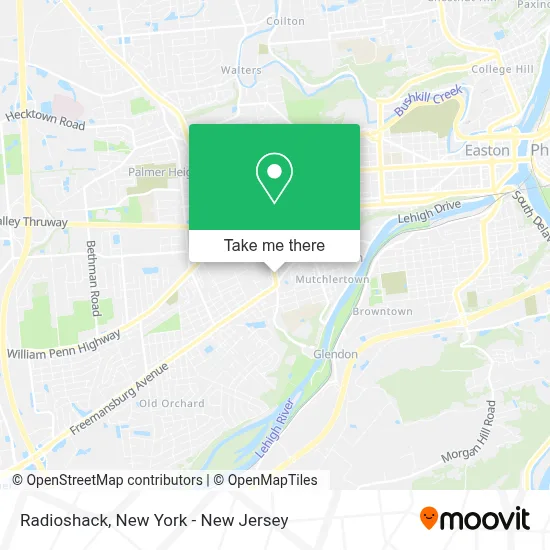 Radioshack map
