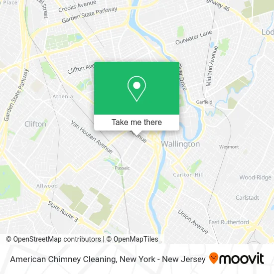 American Chimney Cleaning map