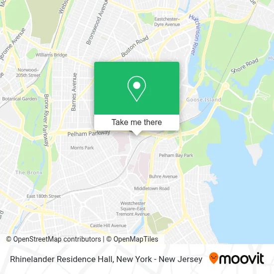 Rhinelander Residence Hall map