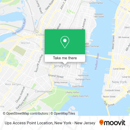 Ups Access Point Location map