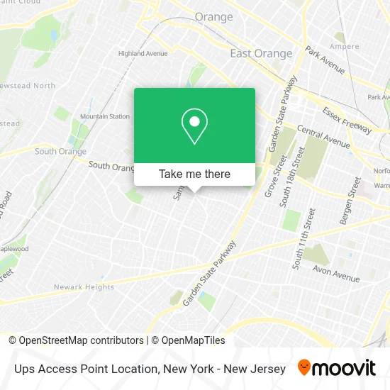 Ups Access Point Location map
