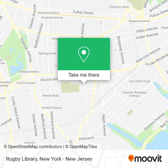 Rugby Library map