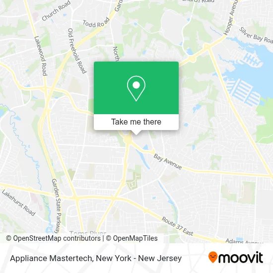 Appliance Mastertech map