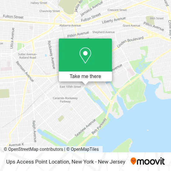 Ups Access Point Location map