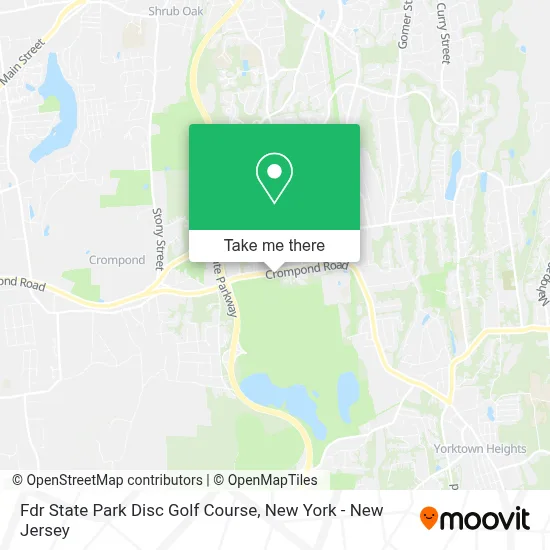 Fdr State Park Disc Golf Course map