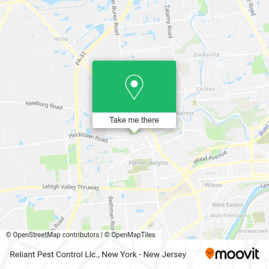 Reliant Pest Control Llc. map