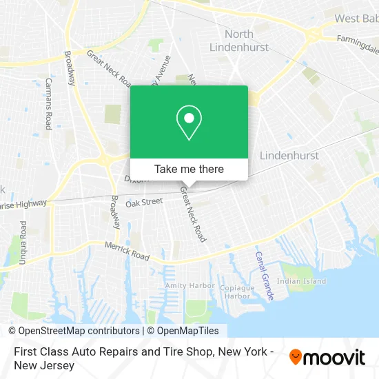 First Class Auto Repairs and Tire Shop map