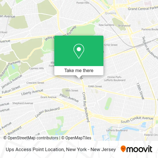 Ups Access Point Location map
