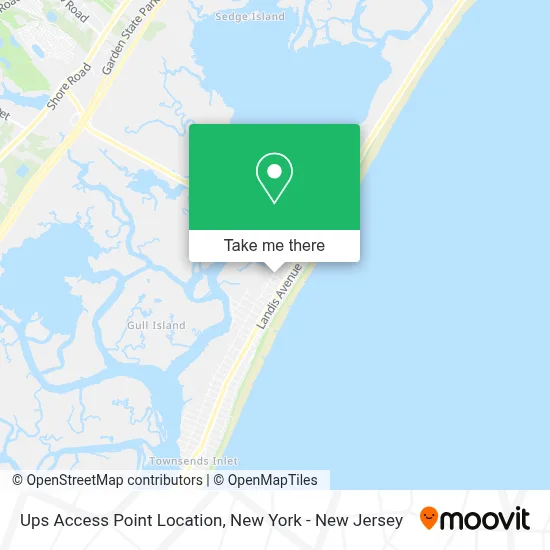 Ups Access Point Location map