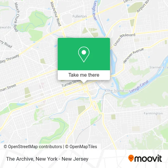 The Archive map