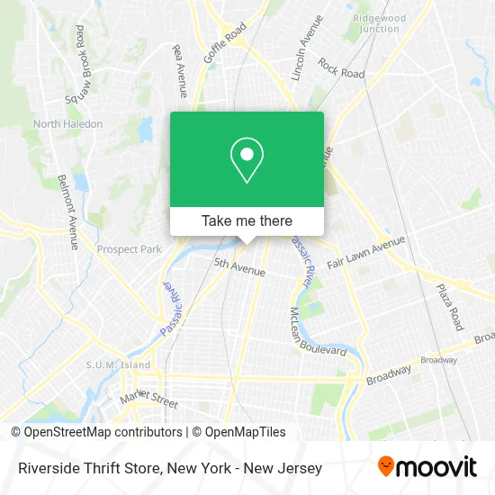 Riverside Thrift Store map