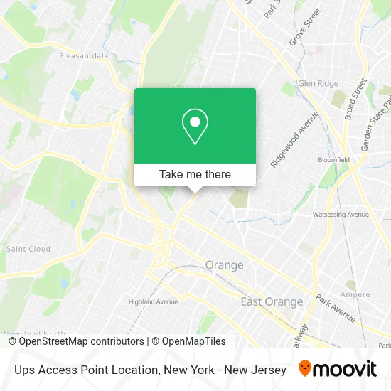 Ups Access Point Location map