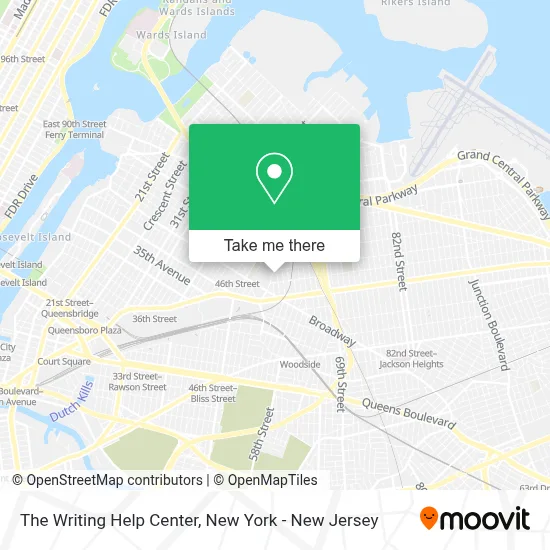 The Writing Help Center map