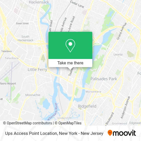 Ups Access Point Location map