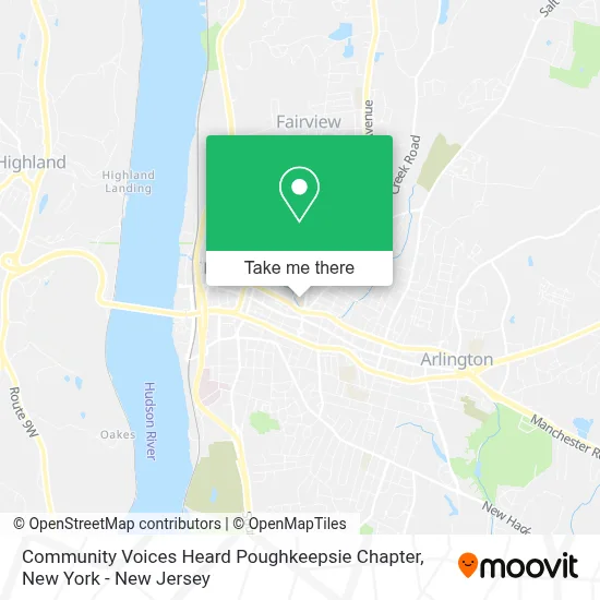 Community Voices Heard Poughkeepsie Chapter map