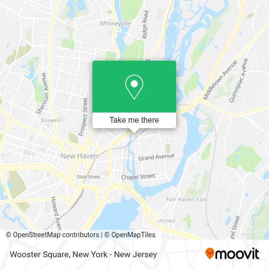 Wooster Square map