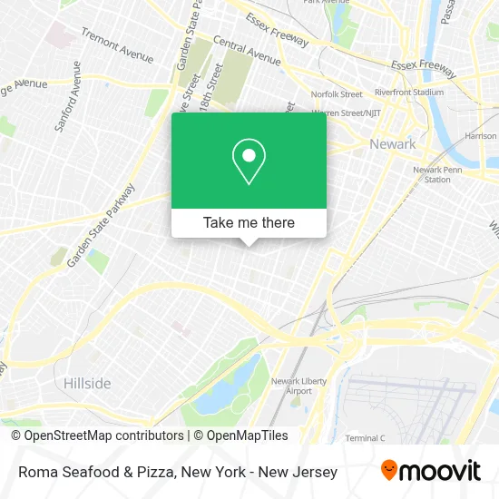 Roma Seafood & Pizza map