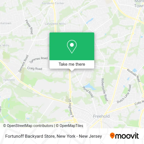 Fortunoff Backyard Store map