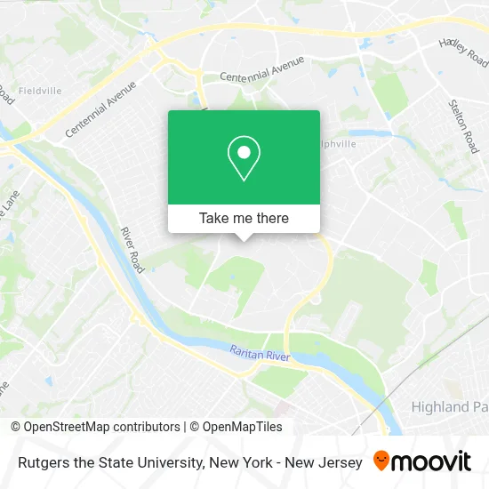 Rutgers the State University map