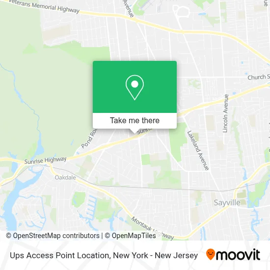 Ups Access Point Location map