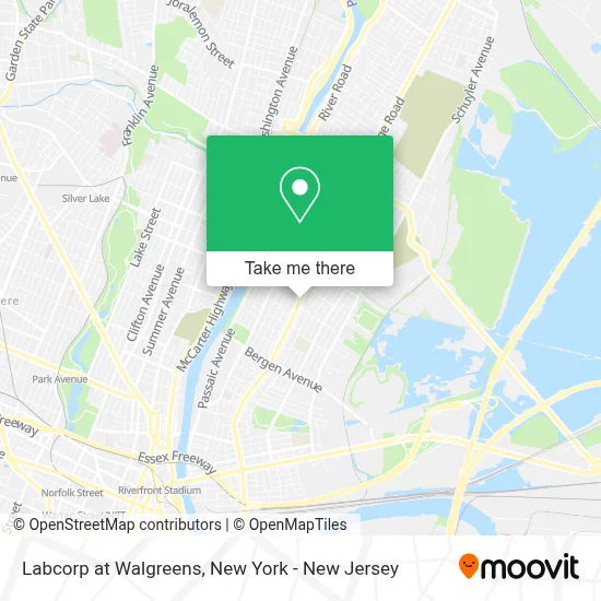 Labcorp at Walgreens map