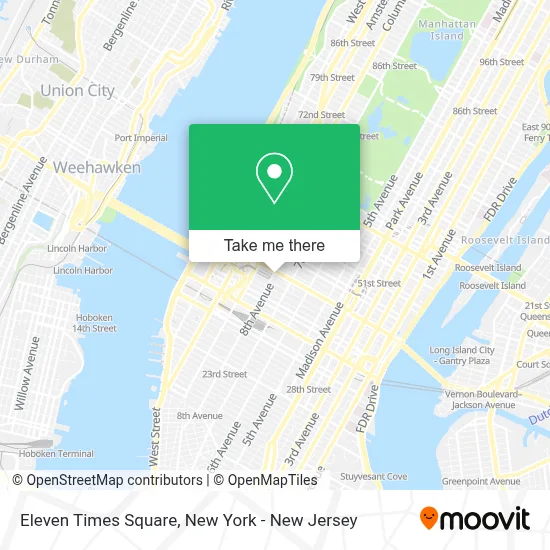 Eleven Times Square map