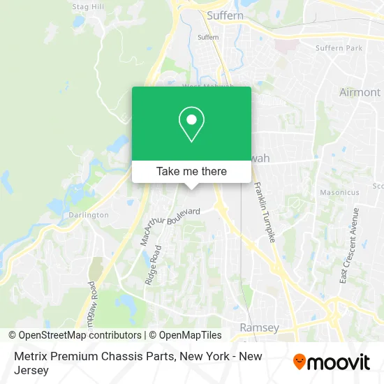 Metrix Premium Chassis Parts map