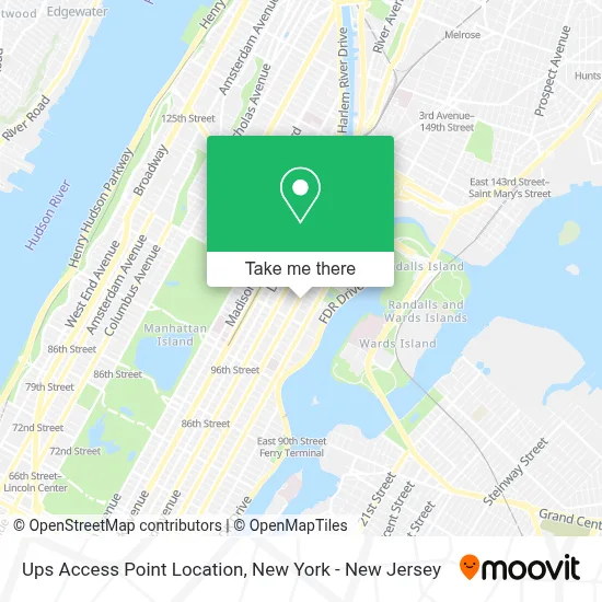 Ups Access Point Location map